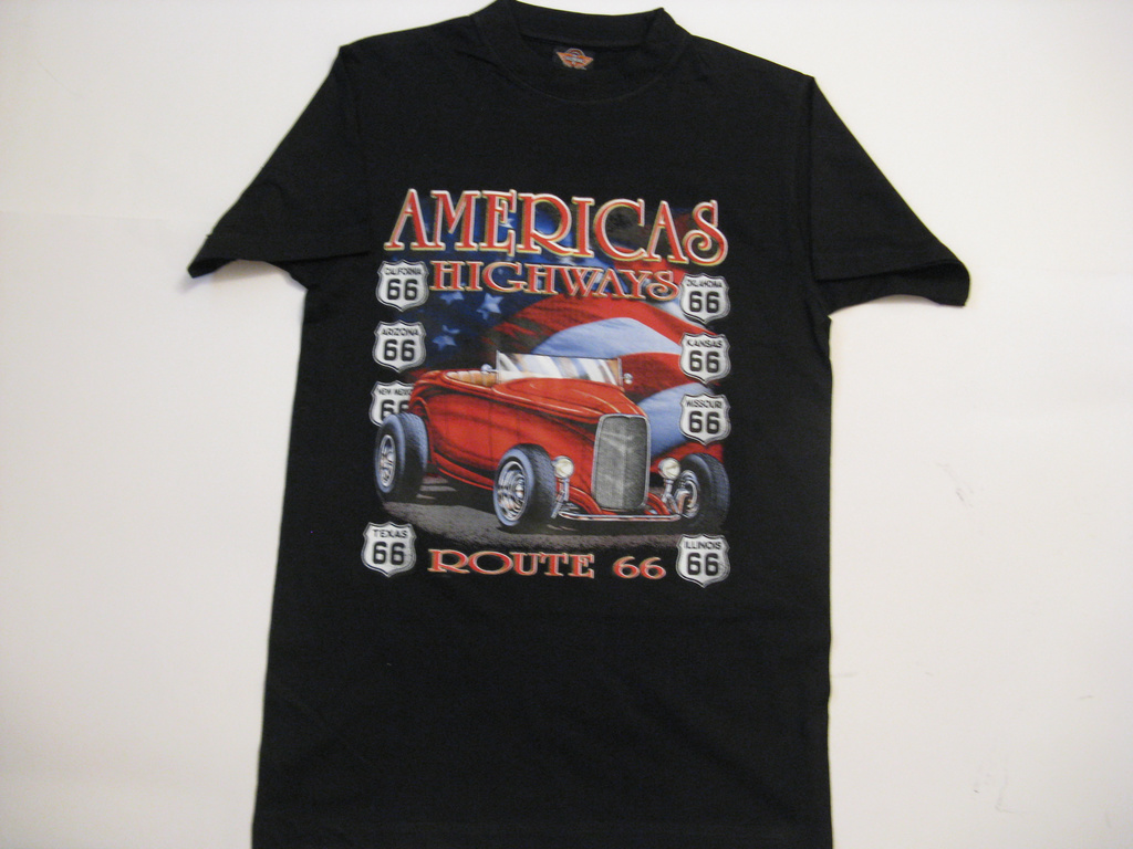 AMERICAN PRINTED T-SHIRT-UNFORGETTABLE GIFT- AMERICAN T-SHIRT PRINTED AMERICAN MOTIVE ?AMERICAN HIGHWAYS? TOP QUALITY-LOWEST PRICE GAURANTEED-DO NOT MISS THIS CHANCE-FREE HOME(POST OFFICE) DELIVERY-ART NO.2017116978-REA 50%