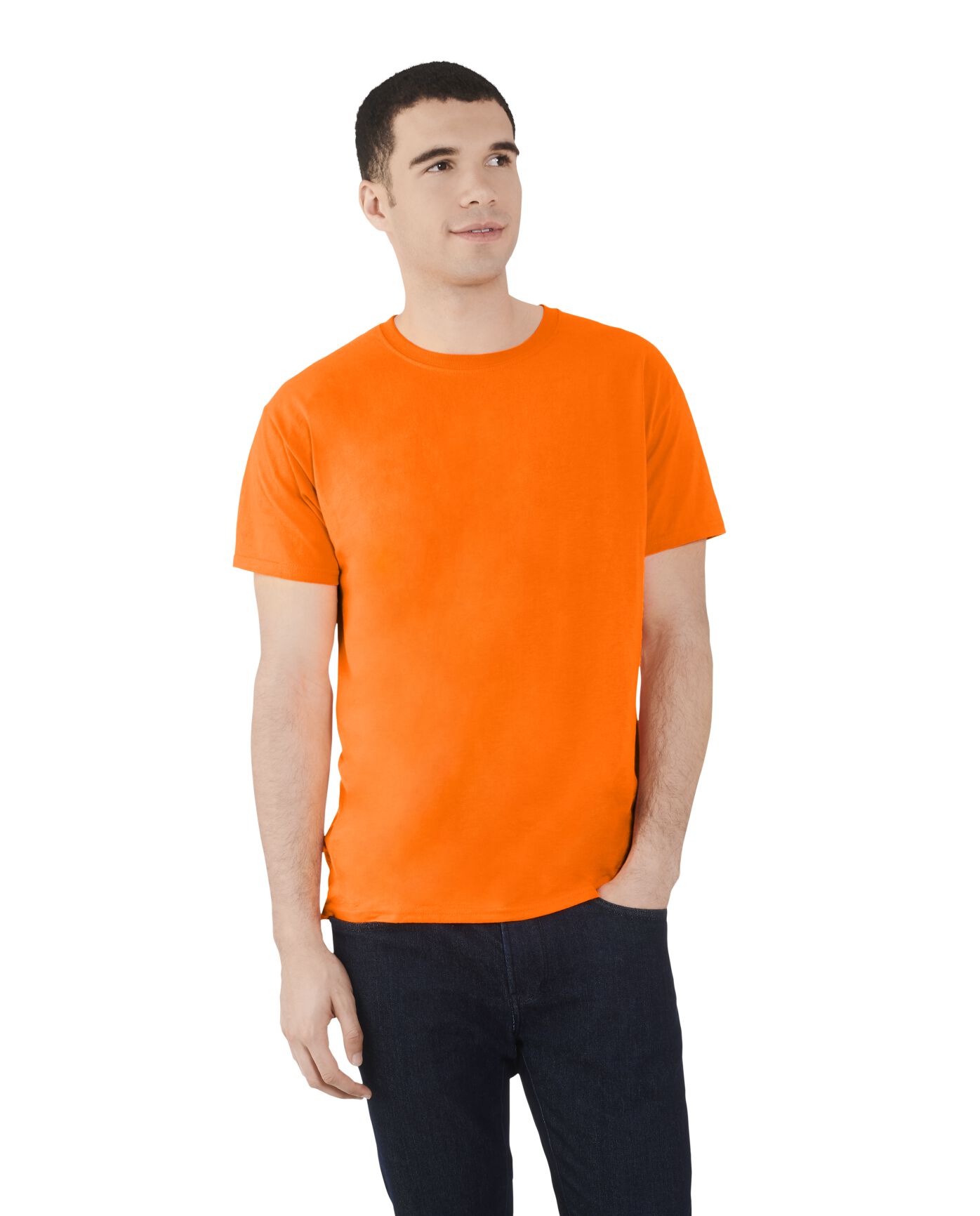 AMERICAN PLAIN ORANGE T-SHIRT- MEMORABLE GIFT OF TOP QUALITY-LOWEST PRICE GAURANTEED-DO NOT MISS THIS CHANCE-FREE HOME(POST OFFICE) DELIVERY-ART. NO. 5000-REA 28%?